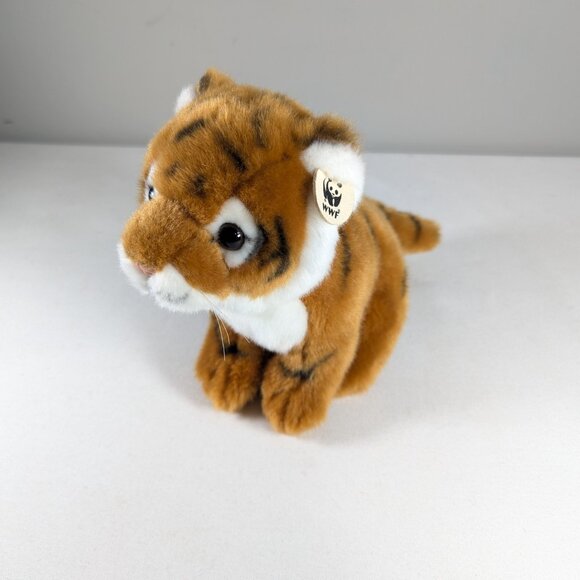 WWF Realistic Tiger cub plush 7.5" Bon Ton Toys Netherlands - Picture 6 of 13